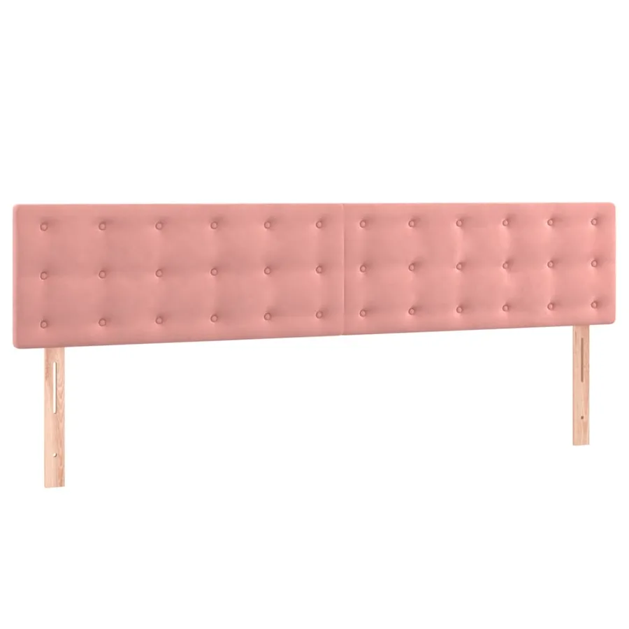 Sommier à lattes de lit avec matelas Rose 160x200 cm Velours - 6