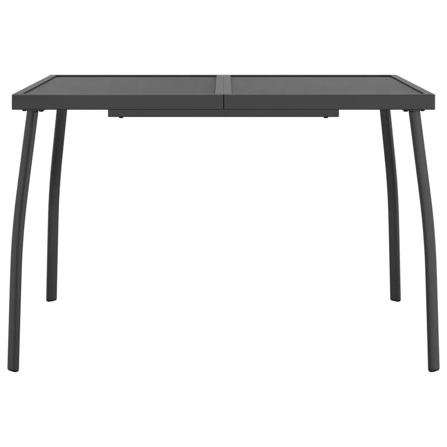 Ensemble à manger de jardin 7 pcs anthracite métal maille - 7