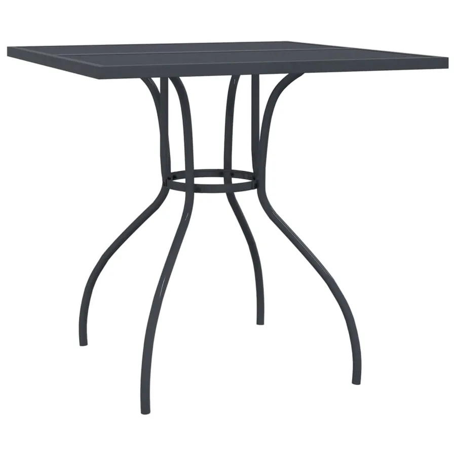 Ensemble à manger de jardin 5 pcs anthracite métal maille - 6