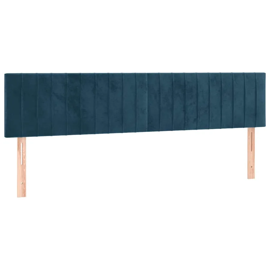 Sommier à lattes de lit avec matelas LED Bleu foncé 180x200 cm - 7