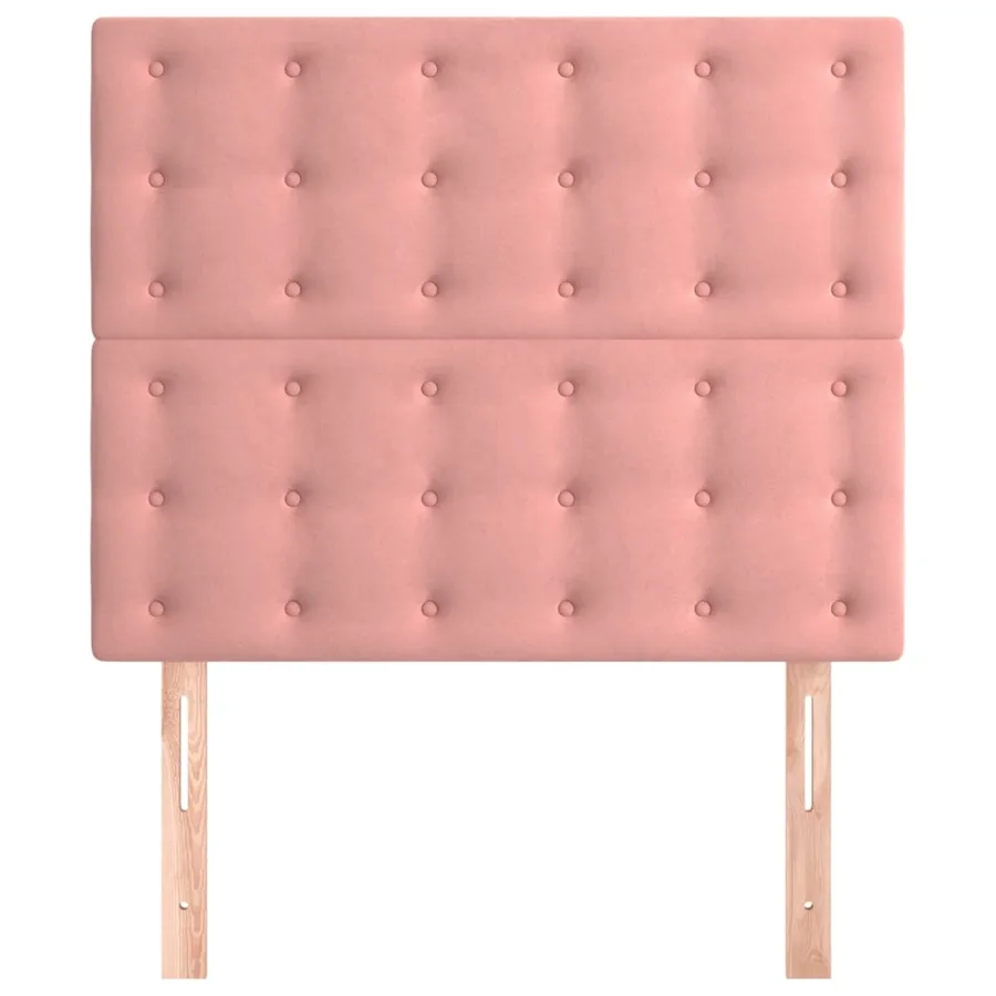 Tête de lit Rose 80x5x118/128 cm Velours - 3
