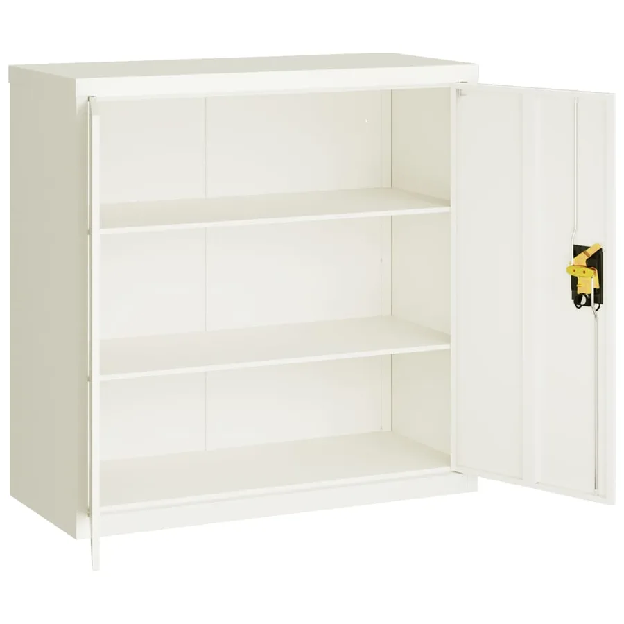 Classeur blanc 90x40x90 cm acier - 4