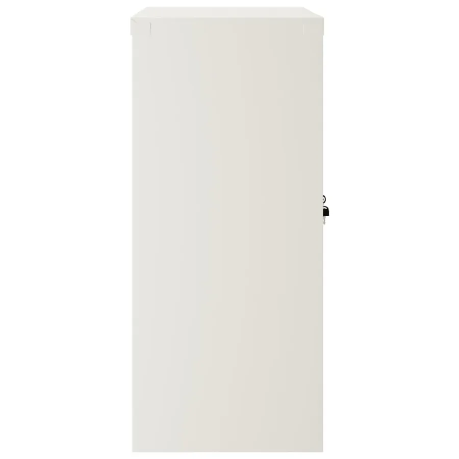 Classeur blanc 90x40x90 cm acier - 5