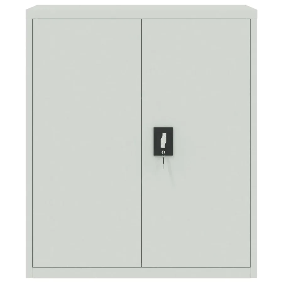 Classeur gris clair 90x40x105 cm acier - 3