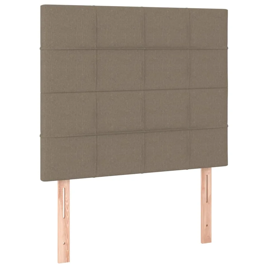 Cadre de lit sans matelas taupe 90x190 cm tissu - 9