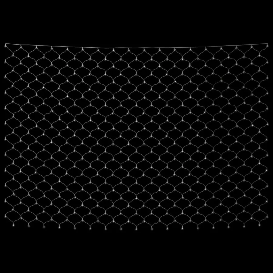 Filet lumineux blanc froid de Noël 3x3 m 306 LED Int/ext - 4