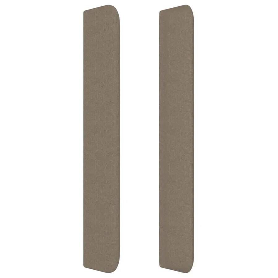 Tête de lit avec oreilles Taupe 83x16x118/128 cm Tissu - 4