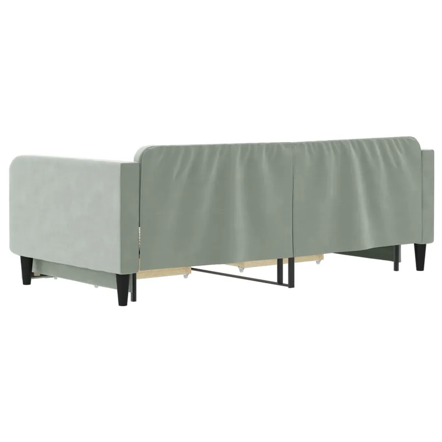 Lit de jour avec gigogne et tiroirs sans matelas 100x200 cm - 5