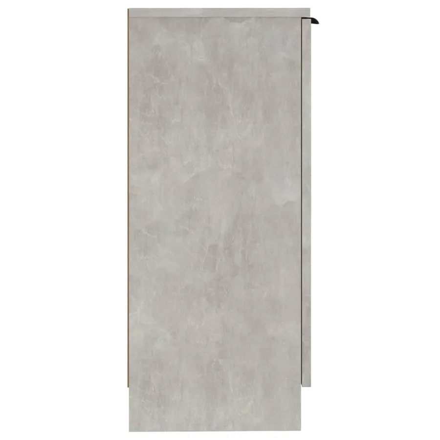 Buffet Gris béton 30x30x70 cm Bois d'ingénierie - 6