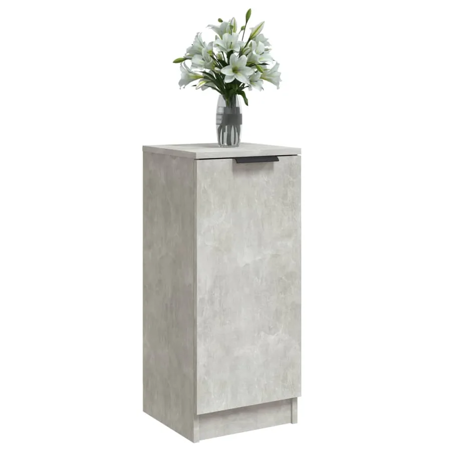 Buffet Gris béton 30x30x70 cm Bois d'ingénierie - 7