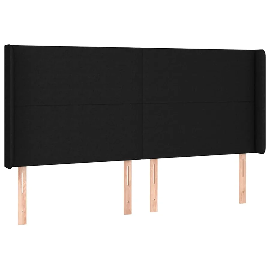 Sommier à lattes de lit avec matelas Noir 180x200 cm Tissu - 6