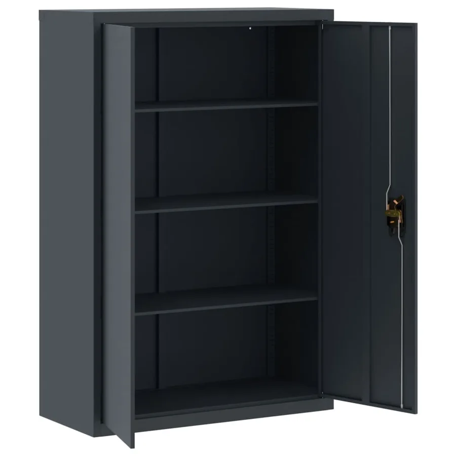 Classeur anthracite 90x40x180 cm Acier - 9