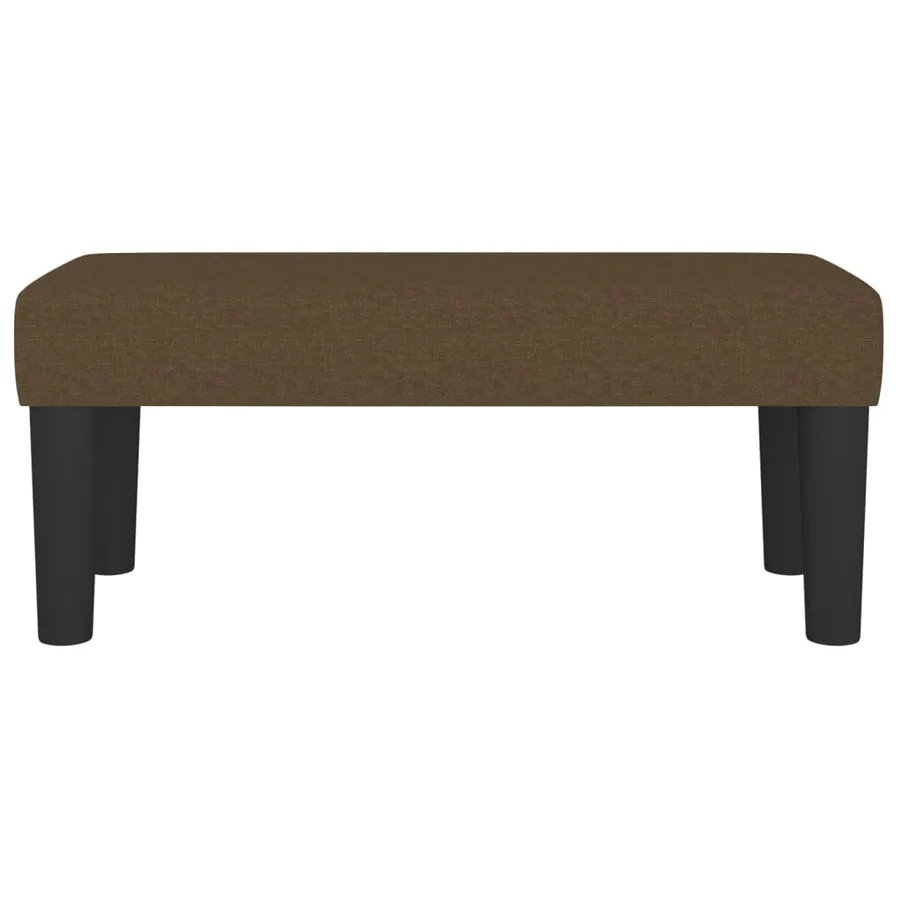 Banc Marron foncé 70x30x30 cm Tissu - 3
