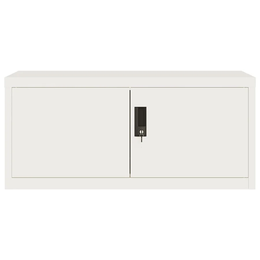 Classeur blanc 90x40x40 cm acier - 3
