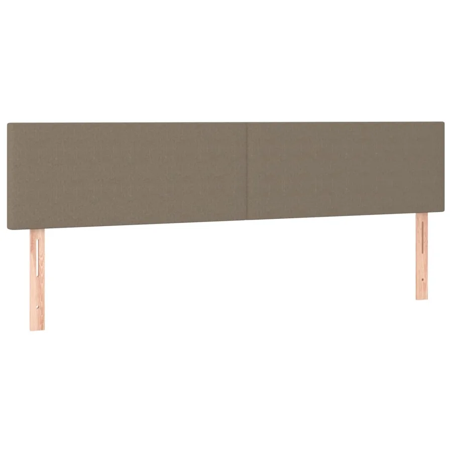 Sommier à lattes de lit avec matelas Taupe 160x200 cm Tissu - 6