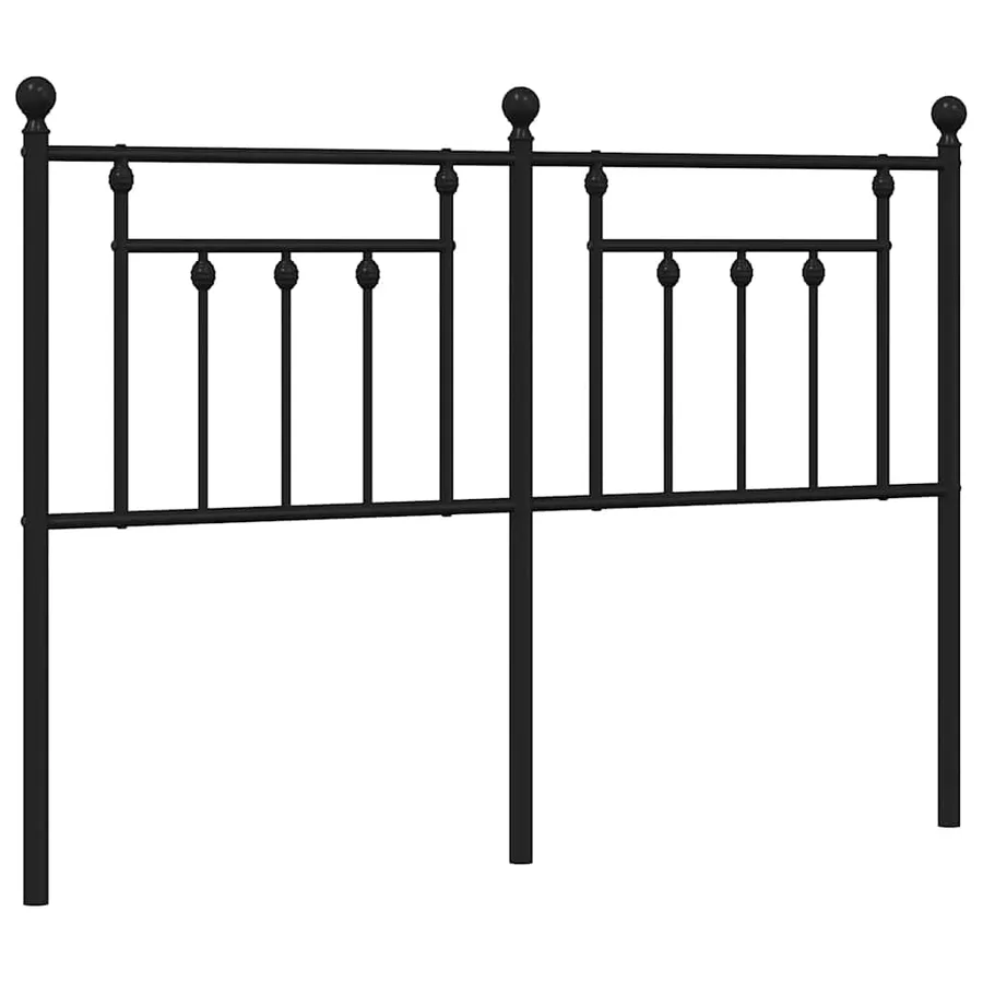 Tête de lit de remplacement métal noir 135 cm - 2