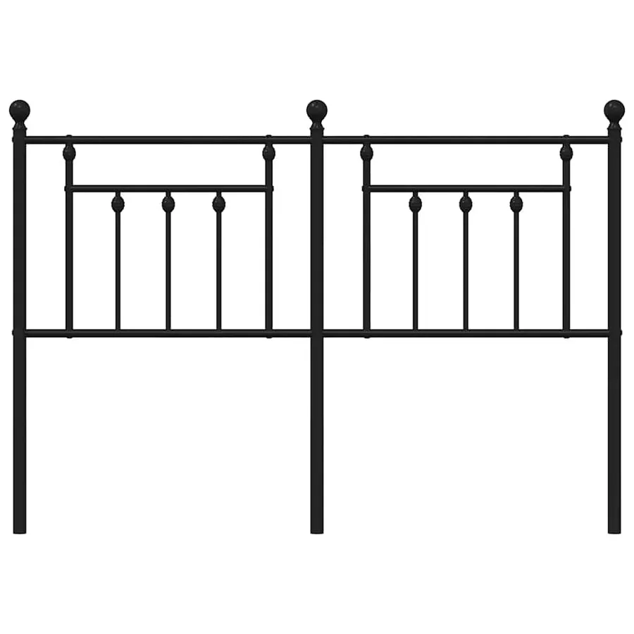 Tête de lit de remplacement métal noir 135 cm - 4