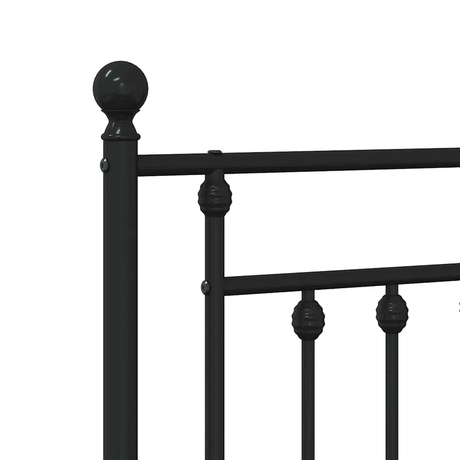 Tête de lit de remplacement métal noir 135 cm - 6