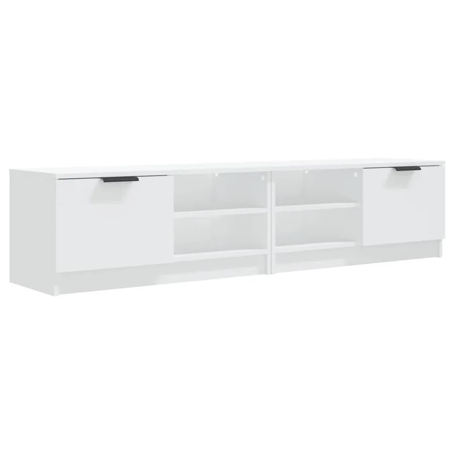 Meubles TV 2 pcs Blanc 80x35x36,5 cm Bois d'ingénierie - 2
