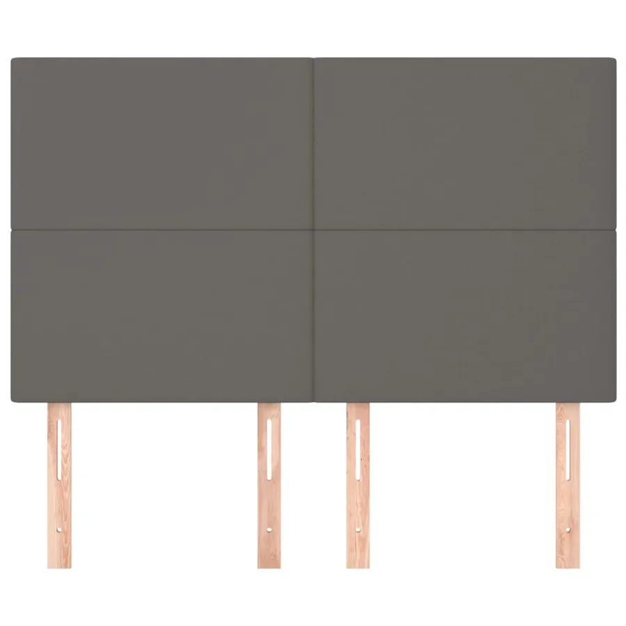 Tête de lit Gris 144x5x118/128 cm Similicuir - 3