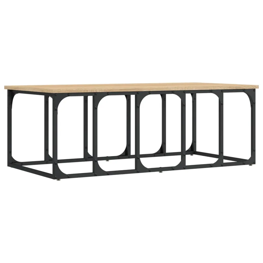 Table basse chêne sonoma 100x50x35,5 cm bois d'ingénierie - 2