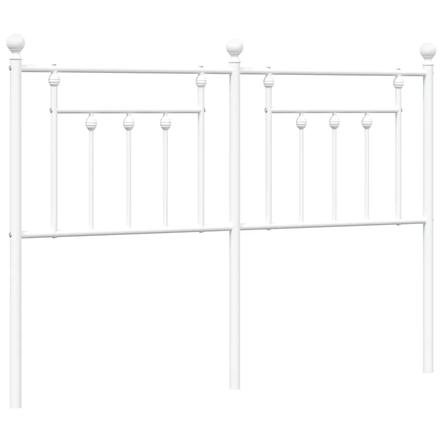 Tête de lit de remplacement métal blanc 135 cm - 2