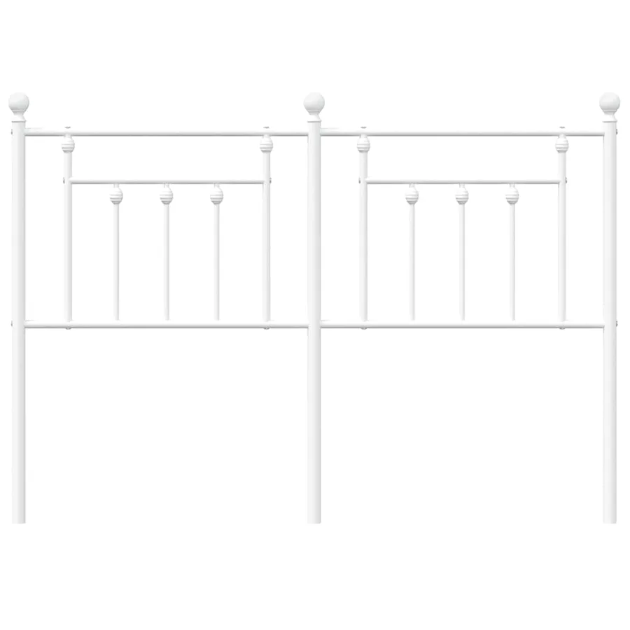 Tête de lit de remplacement métal blanc 135 cm - 4