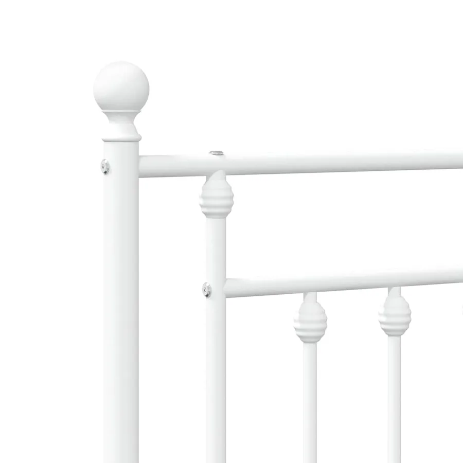 Tête de lit de remplacement métal blanc 135 cm - 6