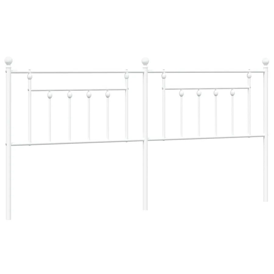 Tête de lit de remplacement métal blanc 200 cm - 2