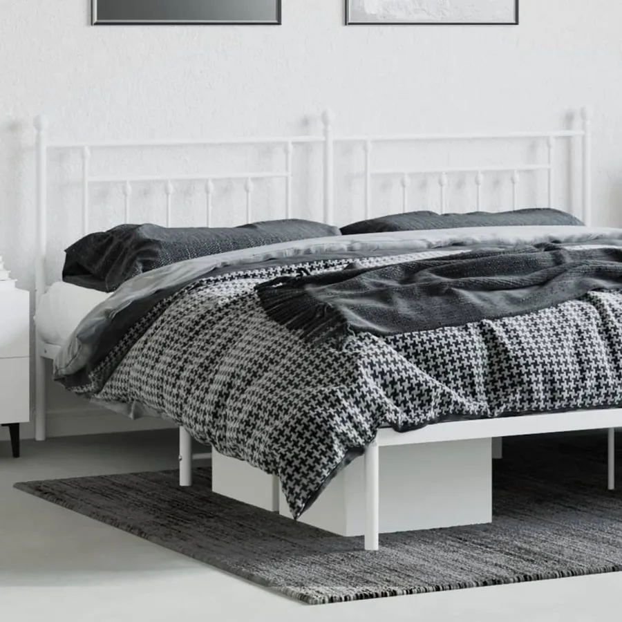 Tête de lit de remplacement métal blanc 200 cm - 3