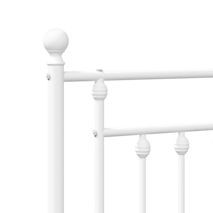 Tête de lit de remplacement métal blanc 80 cm - 6