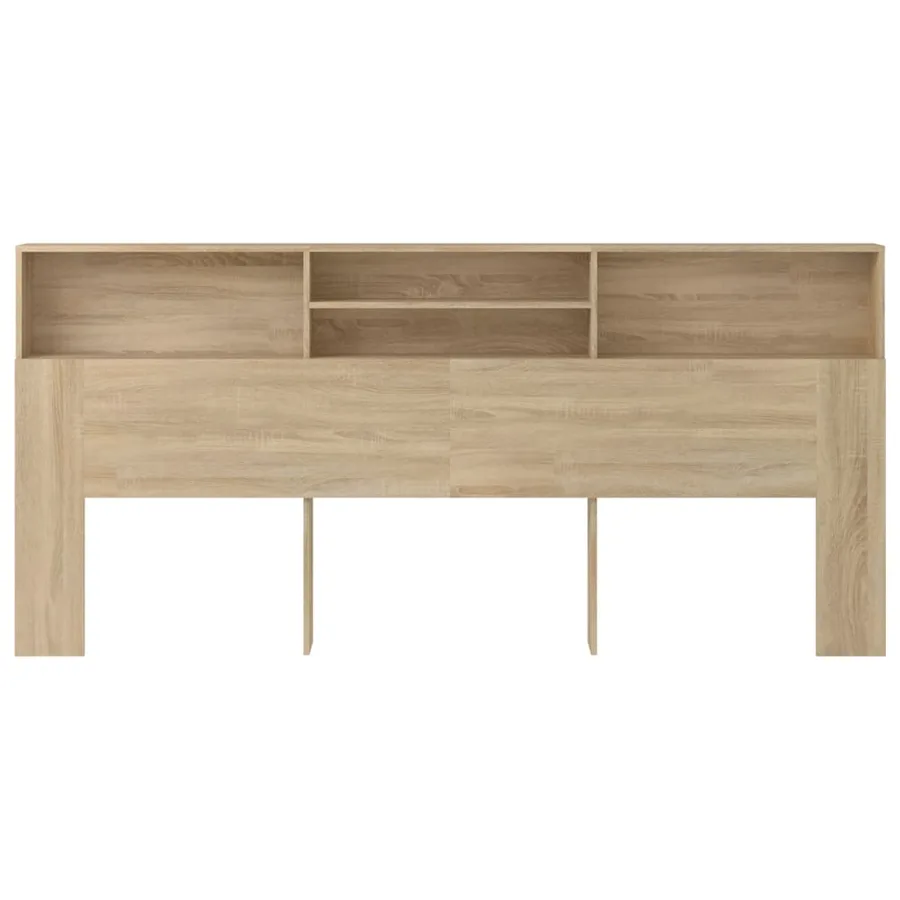 Armoire de tête de lit Chêne sonoma 220x19x103,5 cm - 3