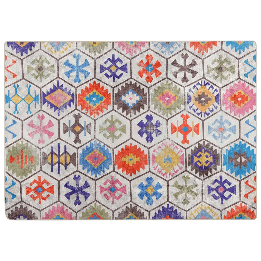Tapis lavable multicolore 80x150 cm - 2