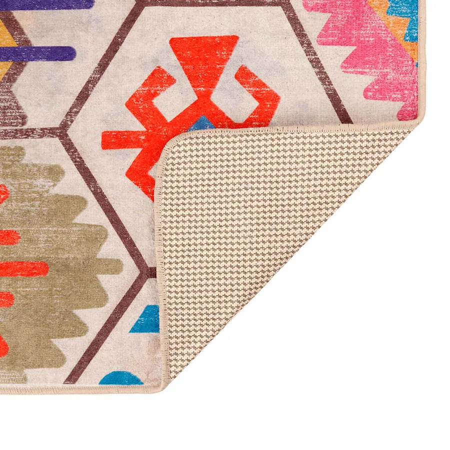 Tapis lavable multicolore 80x150 cm - 4