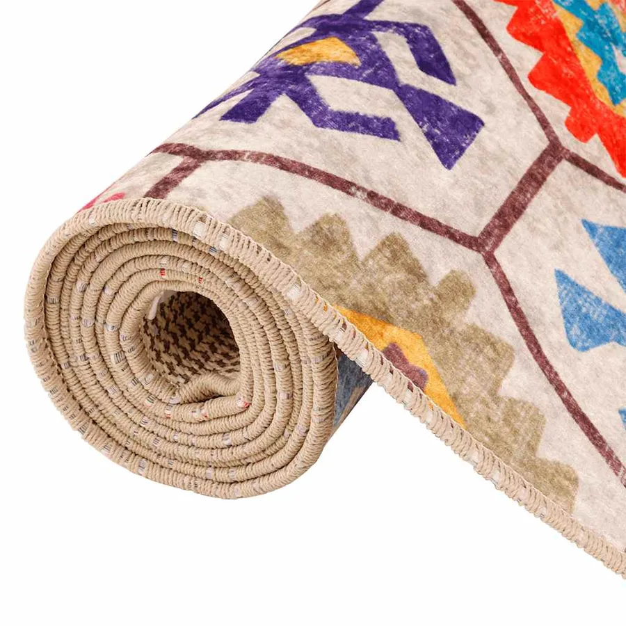 Tapis lavable multicolore 80x150 cm - 5