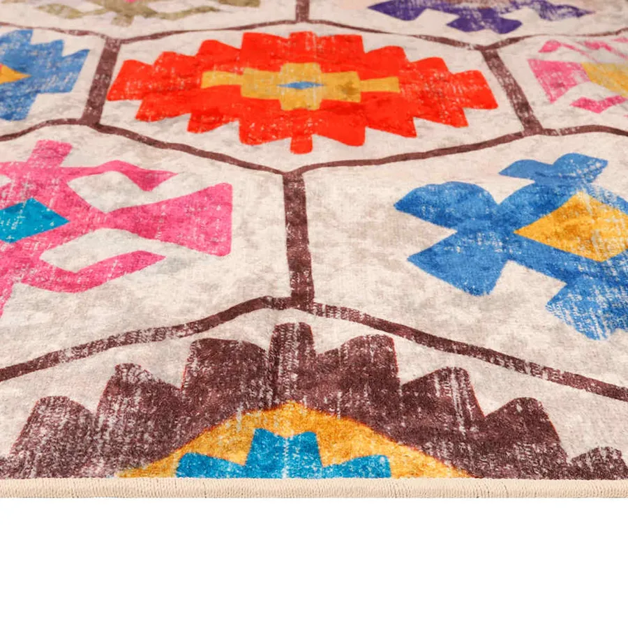 Tapis lavable multicolore 80x150 cm - 6