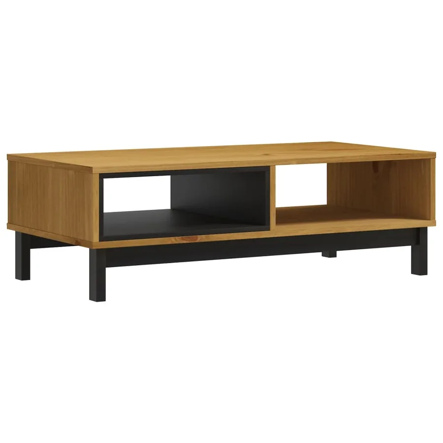 Table basse FLAM 100x50x32,5 cm bois de pin massif - 2
