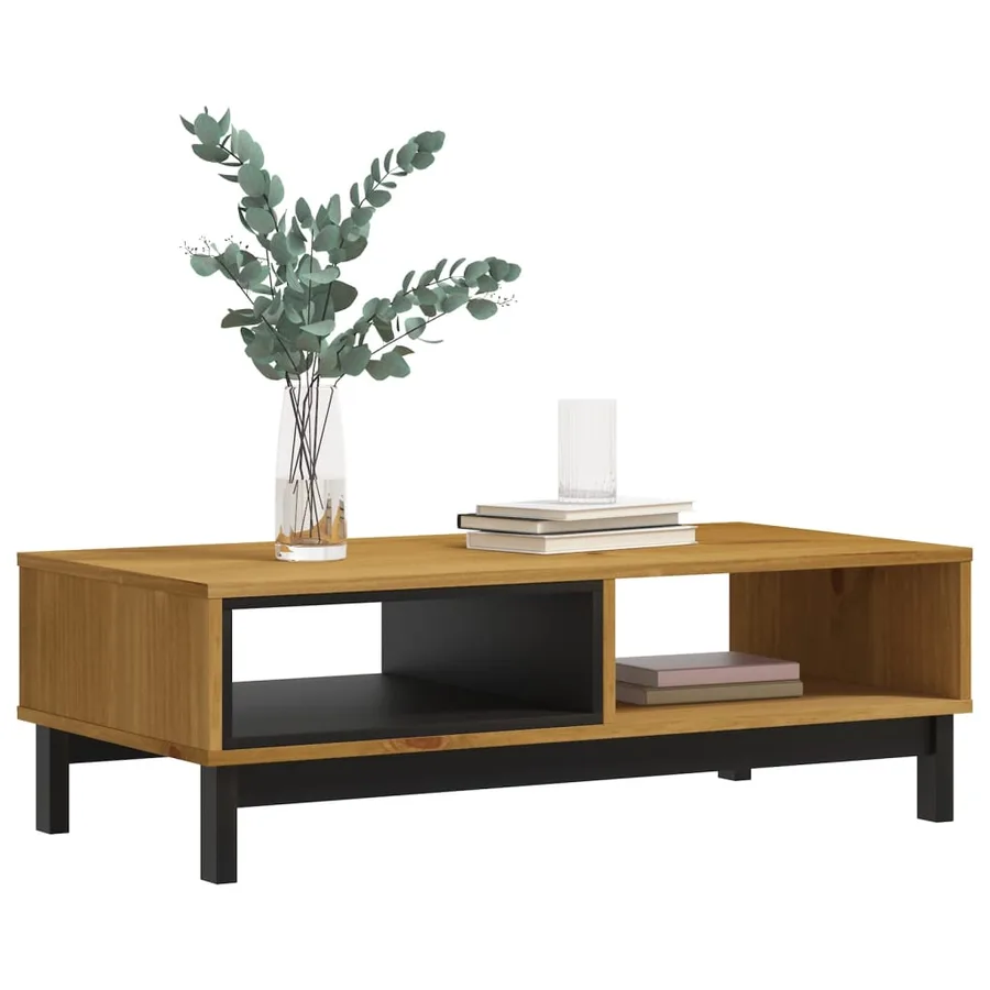 Table basse FLAM 100x50x32,5 cm bois de pin massif - 3