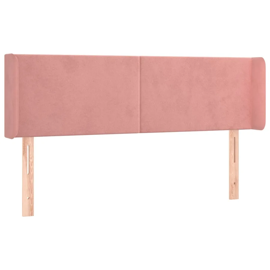 Tête de lit à LED Rose 147x16x78/88 cm Velours - 3