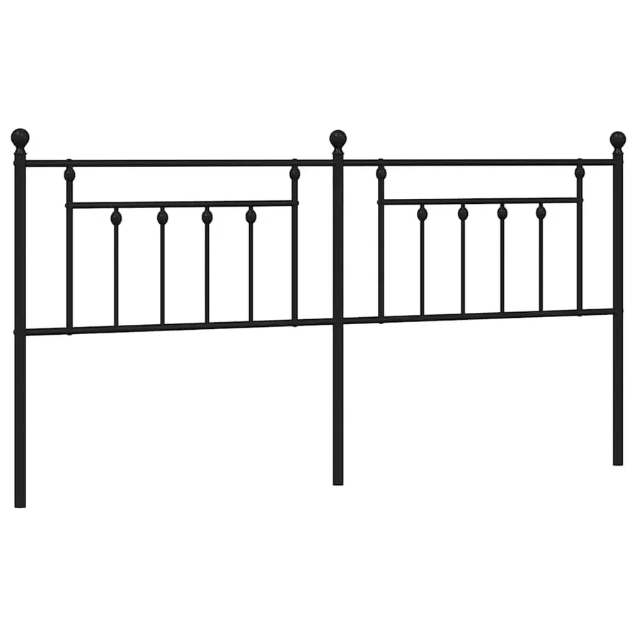 Tête de lit de remplacement métal noir 193 cm - 2