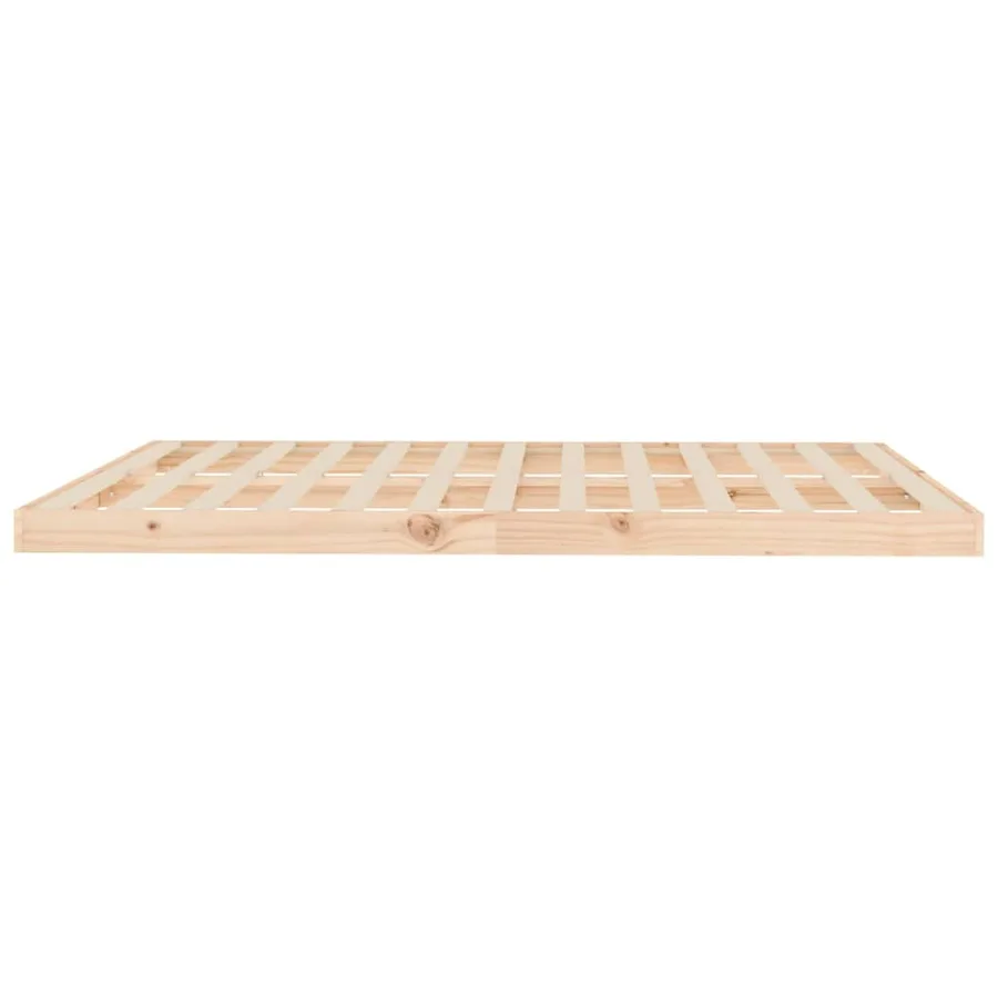 Cadre de lit sans matelas 160x200 cm bois massif de pin - 6