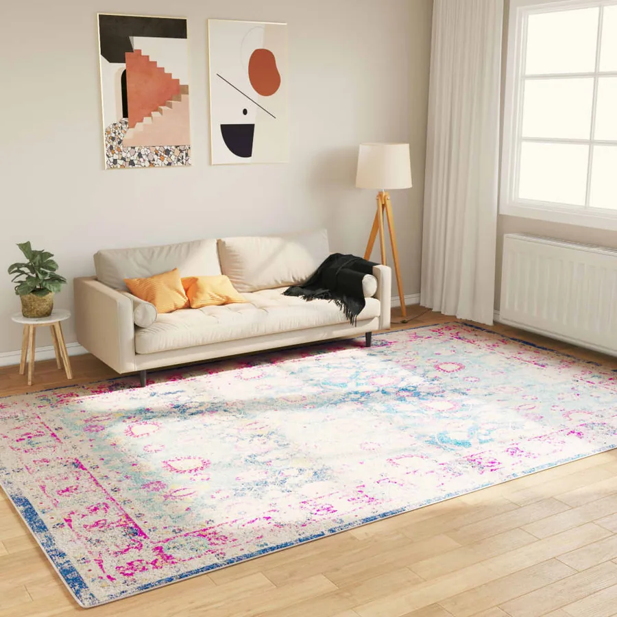 Tapis lavable multicolore 190x300 cm