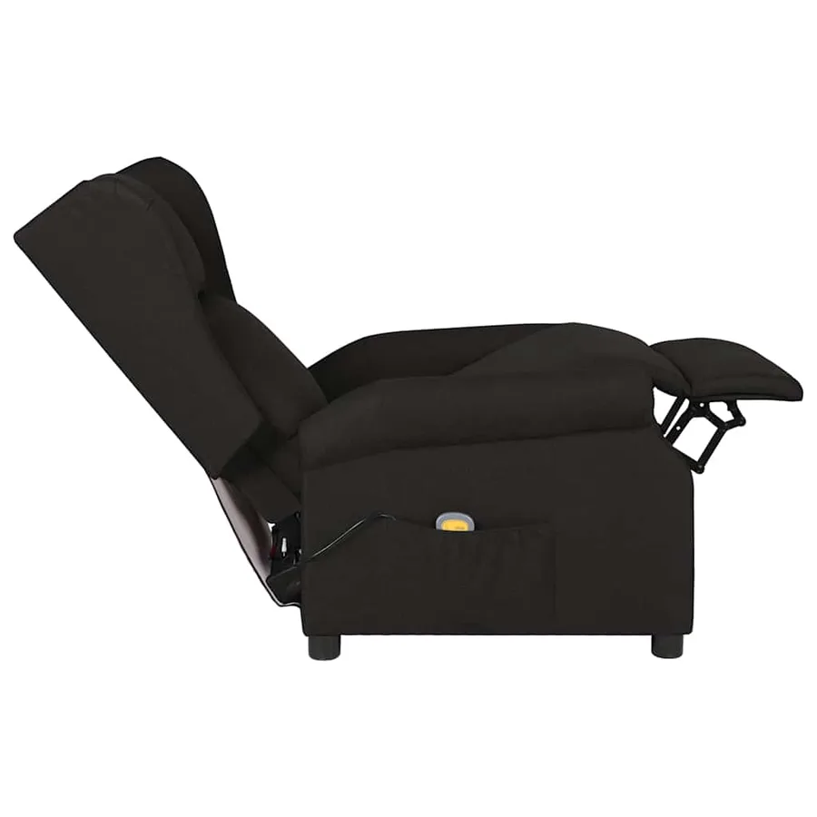Fauteuil de massage Noir Tissu - 4