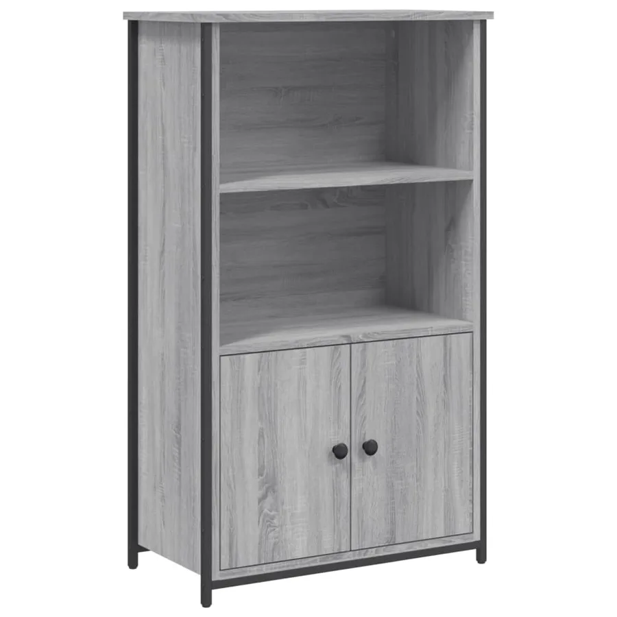 Buffet haut sonoma gris 62x32x103,5 cm bois d'ingénierie - 2