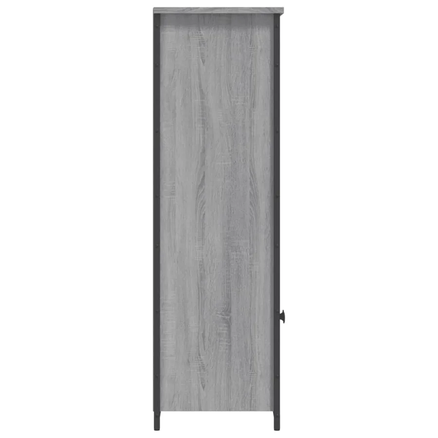 Buffet haut sonoma gris 62x32x103,5 cm bois d'ingénierie - 6