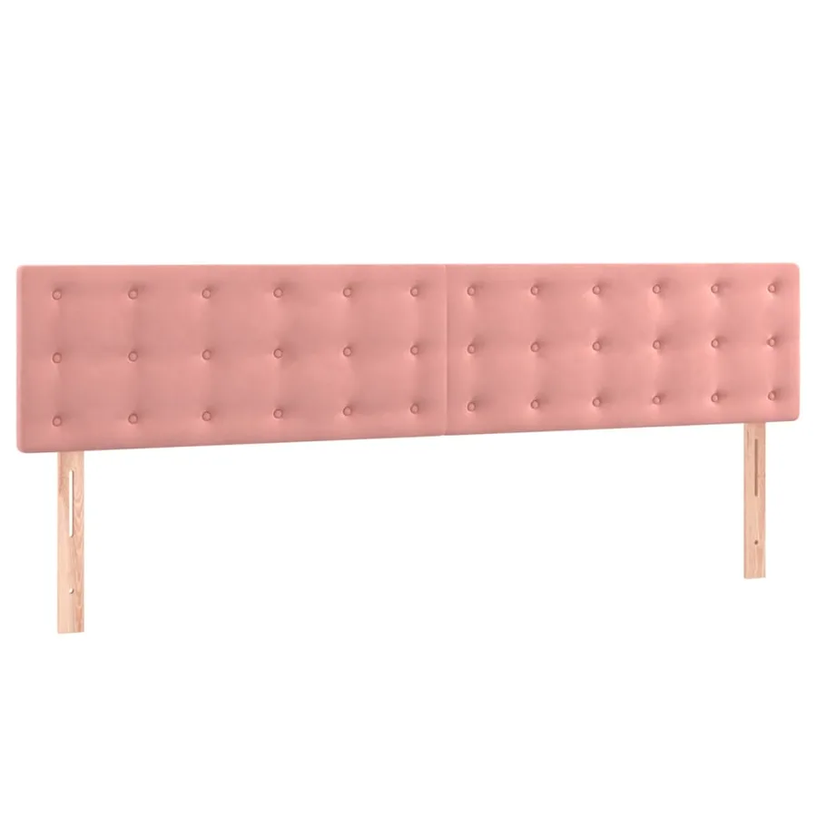 Sommier à lattes de lit avec matelas Rose 200x200 cm Velours - 6