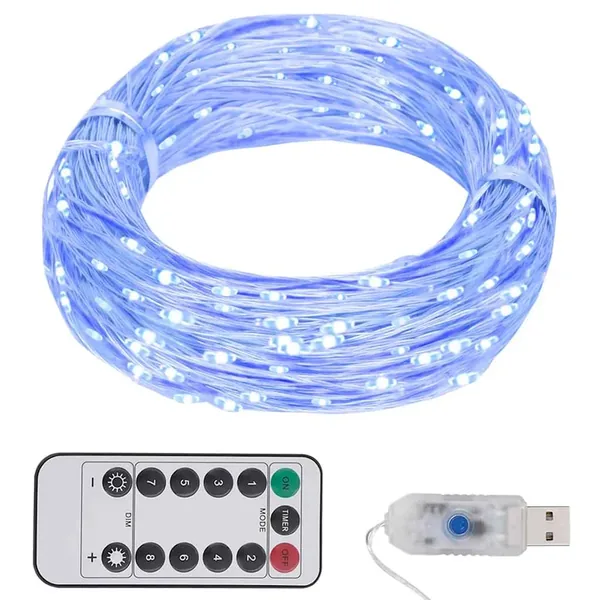 Guirlande LED avec 150 LED Bleu 15 m