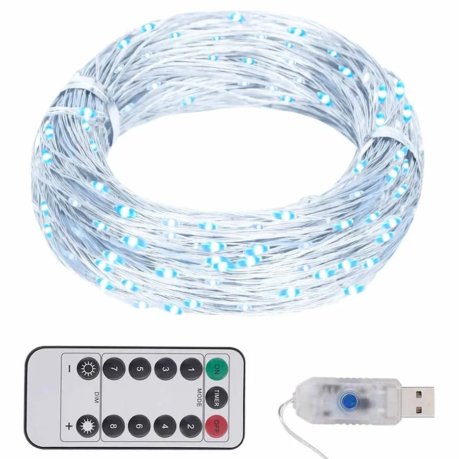 Guirlande LED avec 150 LED Blanc froid 15 m