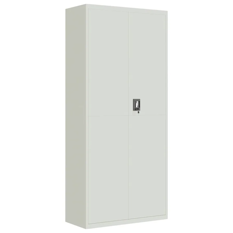 Classeur gris clair 90x40x200 cm acier - 2