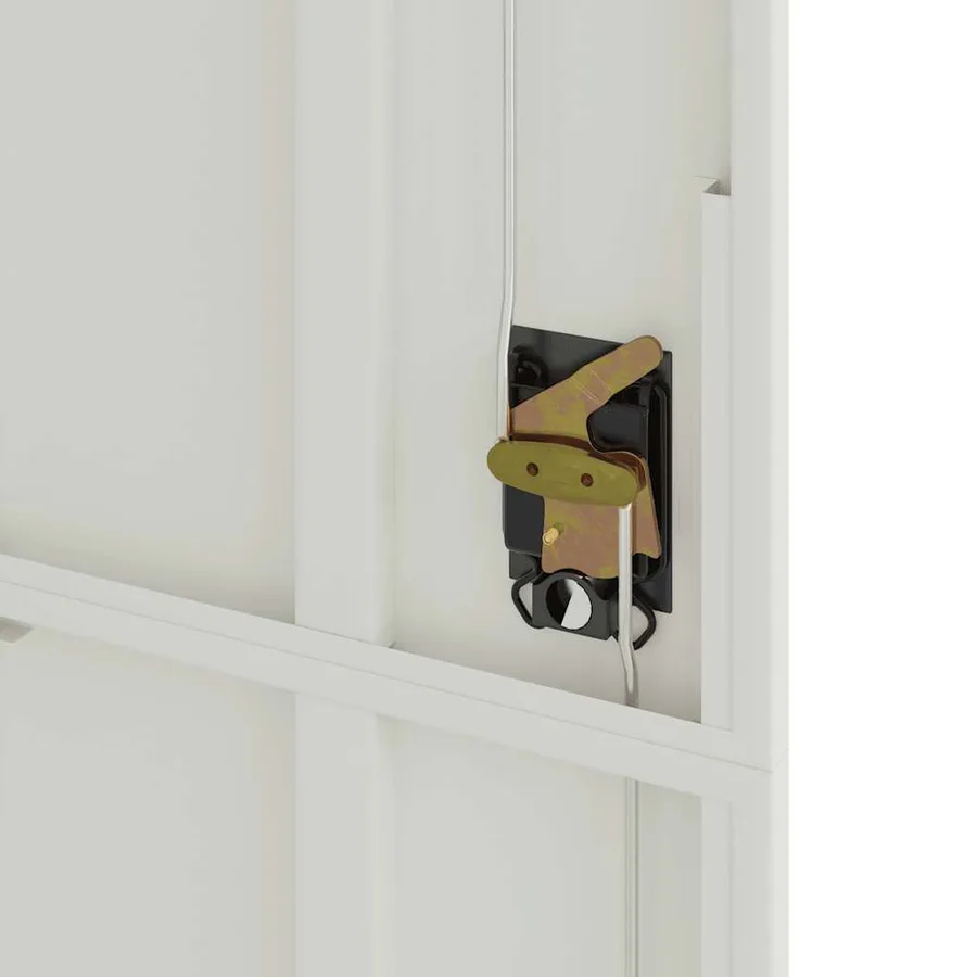 Classeur gris clair 90x40x200 cm acier - 8